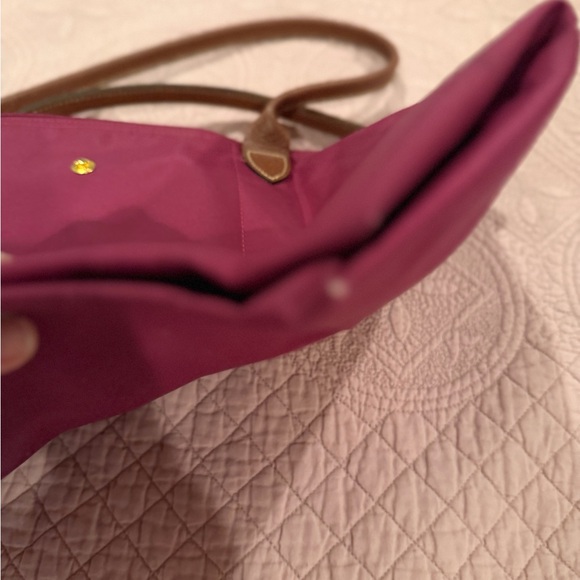 Elegant Longchamp Brown and Pink Women's Handbag long straps - Picture 6 of 10